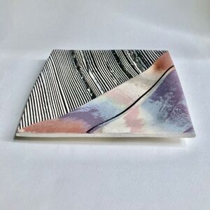Handcrafted Kamrass / Kiok Art Pottery Square Serving Plate, 1980's